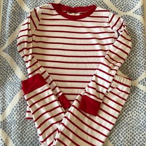 Red Stripe Lake Pajamas - Size 6 unisex